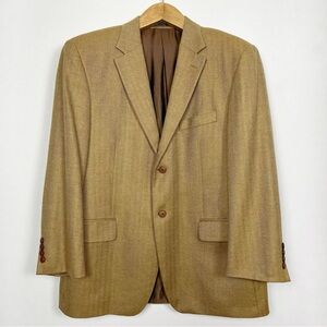 Arnold‎ Brant 100% Cashmere Tan Sport Coat Size 44R Canadian Made